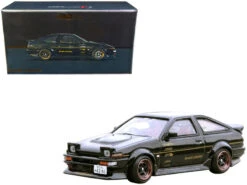 Toyota Sprinter Trueno AE86 RHD (Right Hand Drive) "Black Limited" Tuned By "TEC-ART'S" "@TRACKERZ Fest Malaysia Event Model" 1/64 Diecast Model Car By Inno Models