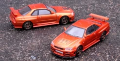1/64 INNO NISSAN SKYLINE GT-R (R34) R-Tune Orange Metallic -Model Cars Houston 11 6 30427.1670588180