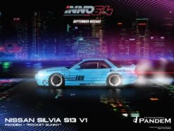 INNO Models 1:64 Nissan Silvia S13 V1 Pandem Rocket Bunny Light Blue -Model Cars Houston 117176243 1479560422251388 4103018191636841418 o