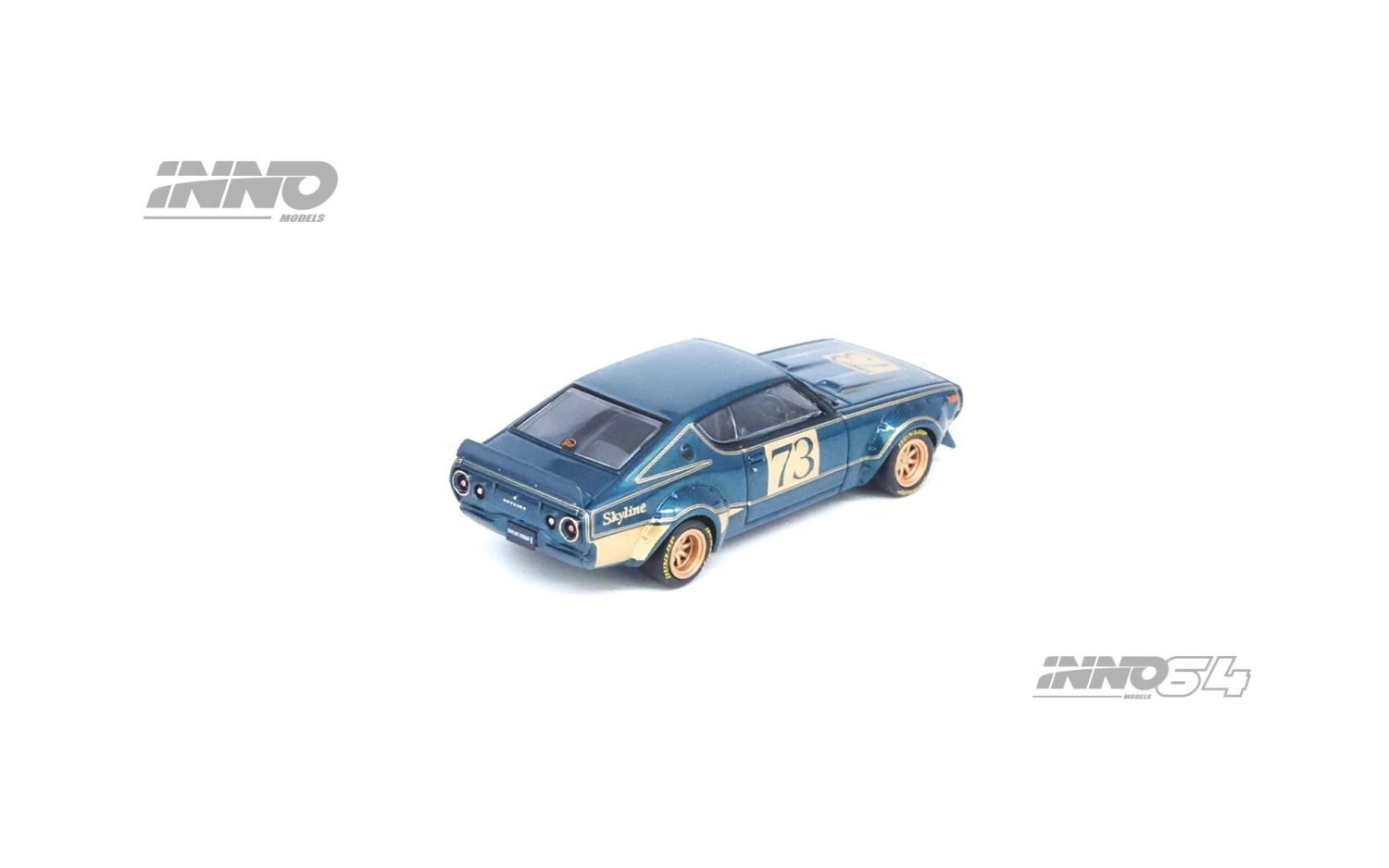 INNO64 1:64 Nissan Skyline 2000GT-R (KPGC110) In Racing Concept Green 4 INNO64 1:64 Nissan Skyline 2000GT-R (KPGC110) In Racing Concept Green - Image 2