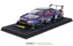 1/18 INNO NISSAN SKYLINE "LBWK" (ER34) SUPER SILHOUETTE Midnight Purple II Comes With Display Cover And Based