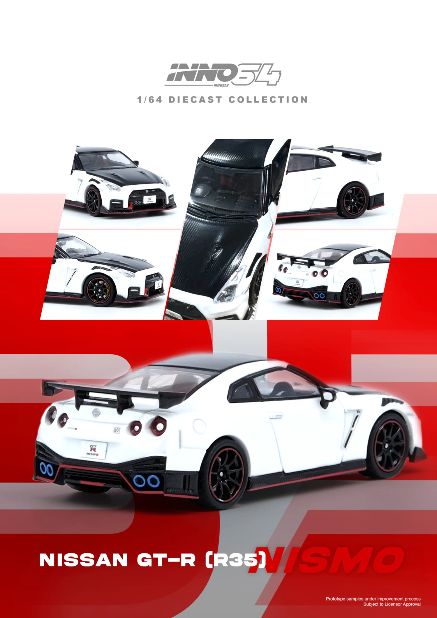 *PREORDER* INNO64 1:64 Nissan GT-R (R35) NISMO In White 3 *PREORDER* INNO64 1:64 Nissan GT-R (R35) NISMO In White