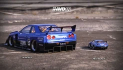 1/18 INNO NISSAN SKYLINE "LBWK" (ER34) SUPER SILHOUETTE BLUE Metallic Comes With Display Cover And Based -Model Cars Houston 14 4 21712.1673522752