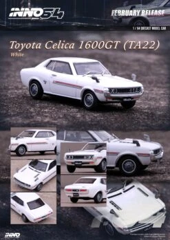 INNO64 1:64 Toyota Celica 1600GT (TA22) In White