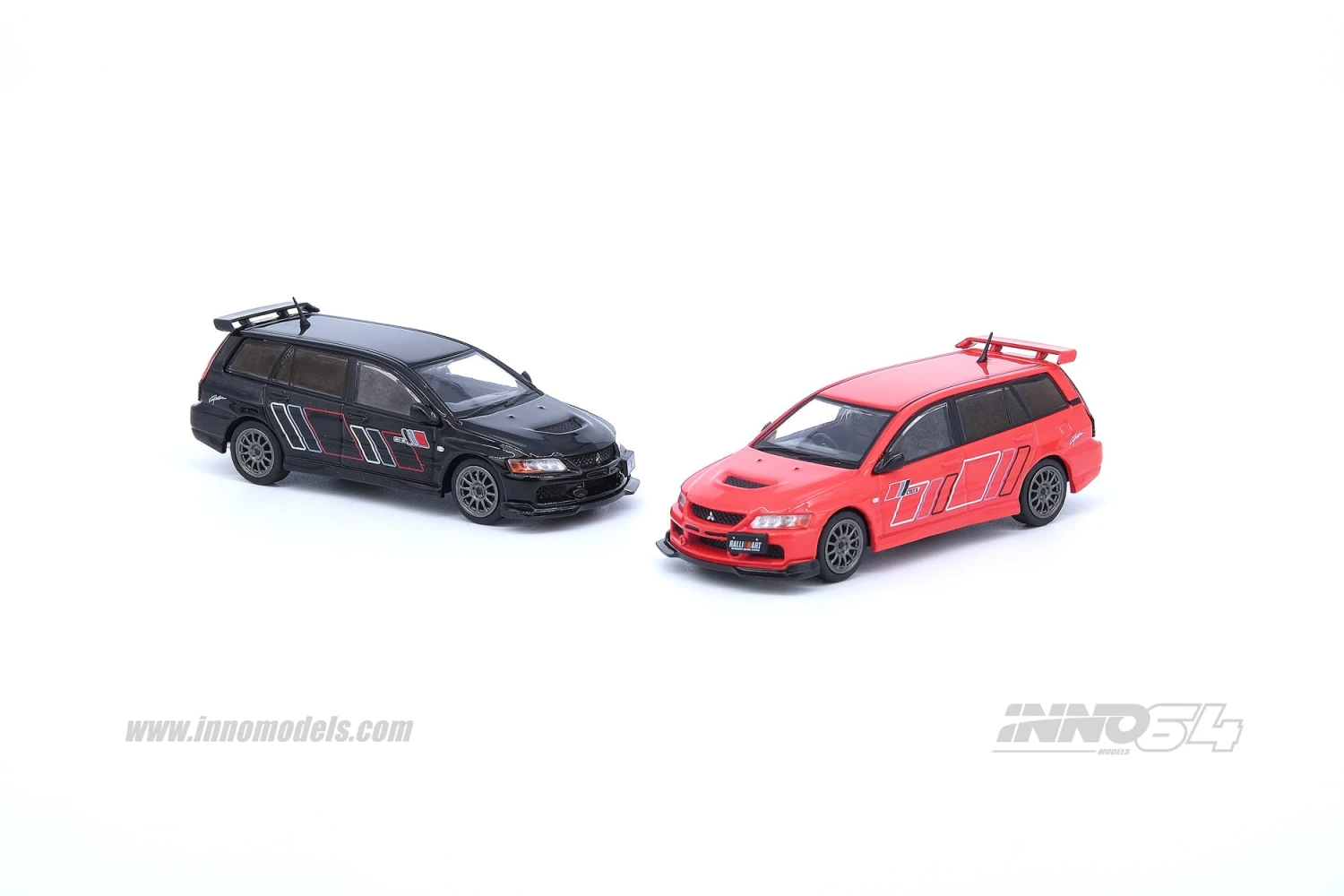 INNO Models 1:64 Mitsubishi Lancer EVO IX Wagon Ralliart Black 5 INNO Models 1:64 Mitsubishi Lancer EVO IX Wagon Ralliart Black - Image 3