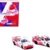 1/64 Inno64 Toyota Corolla EXIV #38 & #39 "TOYOTA TEAM CERUMO" JTCC 1 Box Set Collection (2 Cars And Special Hard Box Included) Car Model