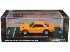 Nissan Skyline 2000 GT-R (KPGC10) RHD (Right Hand Drive) Orange "Malaysia Diecast Expo Event Edition" (2023) 1/64 Diecast Model Car By Inno Models