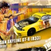 1/64 INNO Nissan Skyline GTS-R (R34) Bruce Lee Yellow