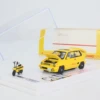 1/64 INNO HONDA CITY TURBO II Yellow With MOTOCOMPO -Model Cars Houston 2 6 17441.1659689568