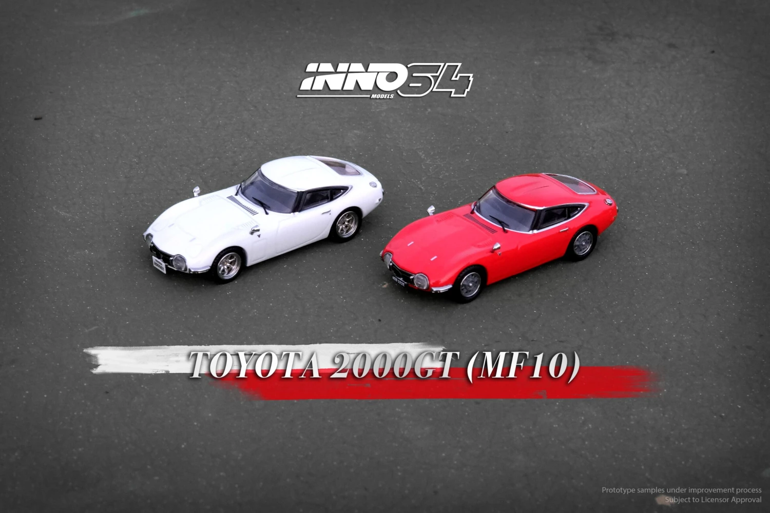 INNO64 1:64 Toyota 2000GT In Solar Red 7 INNO64 1:64 Toyota 2000GT In Solar Red - Image 5