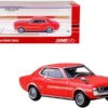 Toyota Celica 1600GT (TA22) RHD (Right Hand Drive) Red With Stripes 1/64 Diecast Model Car By Inno Models