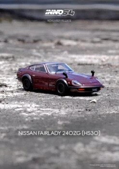 INNO64 1:64 Nissan Fairlady 240ZG (HS30) In Maroon -Model Cars Houston 240ZGDRED2