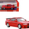 Nissan Skyline GT-R (R33) Nismo 400R RHD (Right Hand Drive) Super Clear Red II With Silver Stripes 1/64 Diecast Model Car By Inno Models -Model Cars Houston 25 50893.1675165042