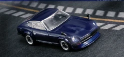 Nissan Fairlady Z (S30) RHD (Right Hand Drive) Dark Blue Metallic 1/64 Diecast Model Car By Inno Models