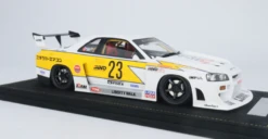 1/18 INNO NISSAN SKYLINE "LBWK" (ER34) SUPER SILHOUETTE With Display Case And Base