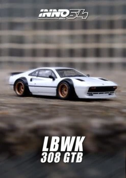 INNO64 1:64 Ferrari 308 GTB Liberty Walk In White -Model Cars Houston 308GTBWHIANNO3