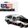 Toyota Sprinter Trueno AE86 RHD (Right Hand Drive) Tuned By "Tec-Art's" "@TRACKERZ Day Malaysia Event Model" 1/64 Diecast Model Car By Inno Models