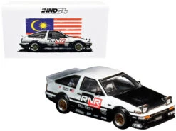 Toyota Sprinter Trueno AE86 RHD (Right Hand Drive) Tuned By "Tec-Art's" "@TRACKERZ Day Malaysia Event Model" 1/64 Diecast Model Car By Inno Models
