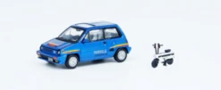 1/64 INNO64 Honda CITY TURBO II Blue With White MOTOCOMPO Diecast Car Model