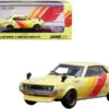 Toyota Celica 1600GT (TA22) Yellow With Stripes (Weathered) "Edelbrock" SEMA Auto Salon (2019) 1/64 Diecast Model Car By Inno Models 1 Toyota Celica 1600GT (TA22) Yellow With Stripes (Weathered) "Edelbrock" SEMA Auto Salon (2019) 1/64 Diecast Model Car By Inno Models -Model Cars Houston 7 03716.1669119581