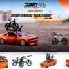 1/64 INNO64 NISSAN SILVIA S14 Rocket Bunny Boss Aero With Roof Rack And Bicycles -Model Cars Houston 8 1 73321.1626684608
