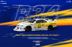 1/64 INNO 64 SKYLINE LBWK (ER34) SUPER SILHOUETTE RETRO LIVERY  Resin Car Model