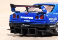 1/64 INNO NISSAN SKYLINE LBWK (ER34) SUPER SILHOUETTE BLUE METALLIC Resin Car Model -Model Cars Houston 8 2 53928.1673515441