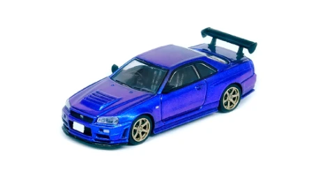 Nissan Skyline GT-R (R34) RHD (Right Hand Drive) Midnight Purple II Metallic 1/64 Diecast Model Car By Inno Models 3 Nissan Skyline GT-R (R34) RHD (Right Hand Drive) Midnight Purple II Metallic 1/64 Diecast Model Car By Inno Models