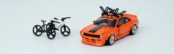 1/64 INNO64 NISSAN SILVIA S14 Rocket Bunny Boss Aero With Roof Rack And Bicycles -Model Cars Houston 8 3 31664.1626684560
