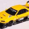 1/64 INNO64 Nissan Skyline LBWK (ER34) Super Silhouette (Yellow) Car Model