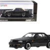 Nissan Skyline GTS-R (R31) RHD (Right Hand Drive) Black Metallic And Gun Metal Gray 1/64 Diecast Model Car By Inno Models -Model Cars Houston 909 76894.1649837735