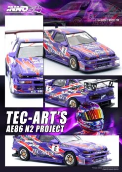 INNO64 1:64 Toyota Sprinter Trueno (AE86) N2 Project By Tec-Art 8 INNO64 1:64 Toyota Sprinter Trueno (AE86) N2 Project By Tec-Art -Model Cars Houston AE86N2PROJECTanno