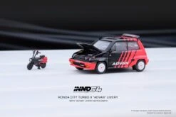 INNO64 1:64 Honda City Turbo II "Advan" Livery With "Advan" Motocompo -Model Cars Houston AdvanCity1