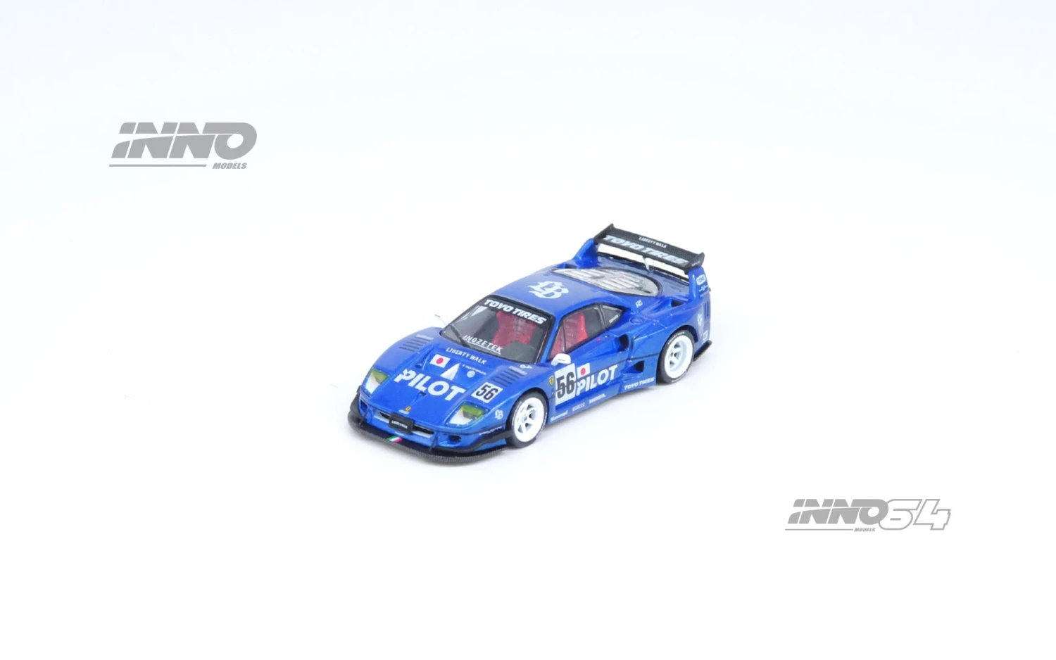 INNO64 1:64 Ferrari F40 Liberty Walk Tokyo Auto Salon 2024 Edition 3 INNO64 1:64 Ferrari F40 Liberty Walk Tokyo Auto Salon 2024 Edition