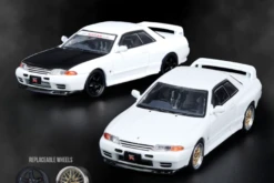 1/64 INNO 64 NISSAN SKYLINE GT-R (R32) Crystal White Diecast Car Model