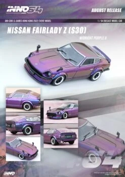INNO64 1:64 Nissan Fairlady Z (S30) In Midnight Purple II Ani Com & Games Special Event -Model Cars Houston FairladyZ S30 ANNO