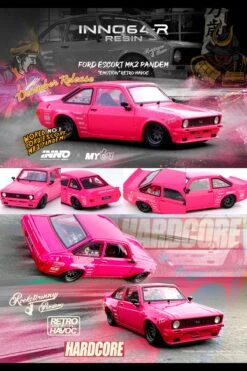 INNO64 1/64 Ford Escort MK2 PANDEM "EMOTION" Retro Havoc -Model Cars Houston FordMKIIPandemRESIN3