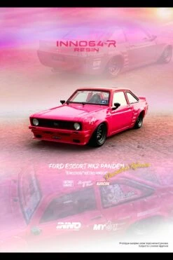 INNO64 1/64 Ford Escort MK2 PANDEM "EMOTION" Retro Havoc -Model Cars Houston FordMKIIPandemRESIN7