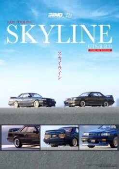 INNO Models 1:64 Nissan Skyline GTS-R (R31) In Dark Blue -Model Cars Houston GTS RR312