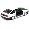 Toyota Sprinter Trueno AE86 RHD White With Green Carbon Hood And Black Carbon Doors 1/64 Diecast Model Car By Inno Models -Model Cars Houston GUEST 4853425c 57b3 4c00 967e 1bda9c7a22b4