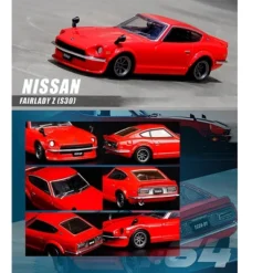 Nissan Fairlady Z (S30) RHD (Right Hand Drive) Red 1/64 Diecast Model Car By Inno Models