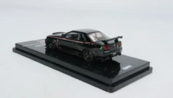 Nissan Skyline GT-R (R34) Nismo R-Tune RHD (Right Hand Drive) Black Pearl With Stripes And Graphics 1/64 Diecast Model Car By Inno Models -Model Cars Houston QQ20221014074445 28429.1665758731