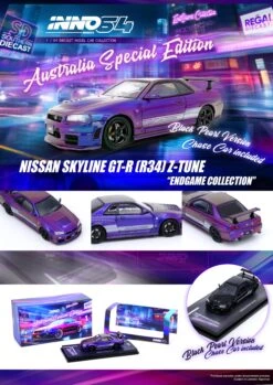 INNO64 1/64 Nissan Skyline GT-R (R34) Z-Tune "END GAME" Australia Special Edition -Model Cars Houston R34Endgamecollectionposter10