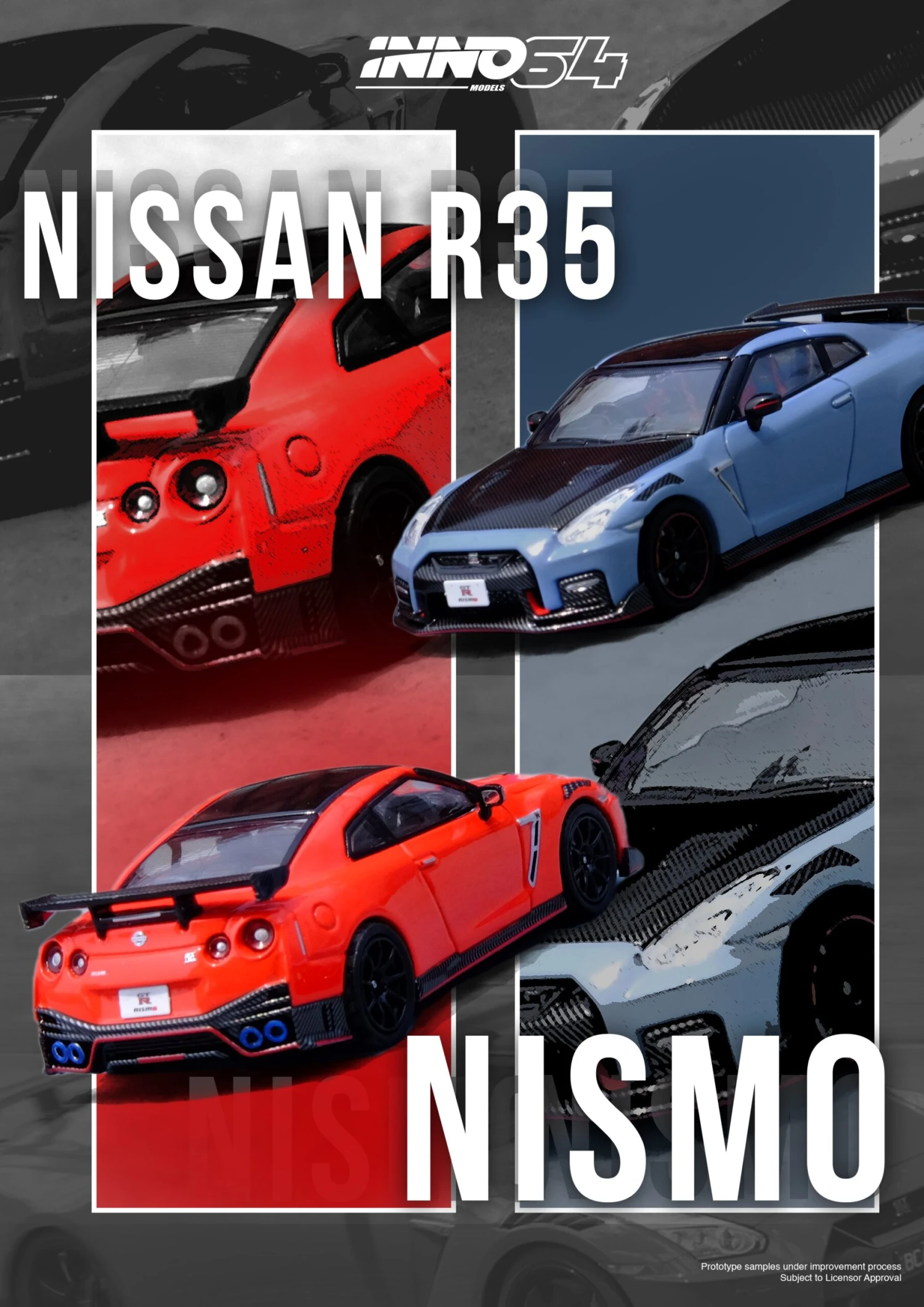INNO64 1:64 Nissan GT-R (R35) NISMO In Red 4 INNO64 1:64 Nissan GT-R (R35) NISMO In Red - Image 2