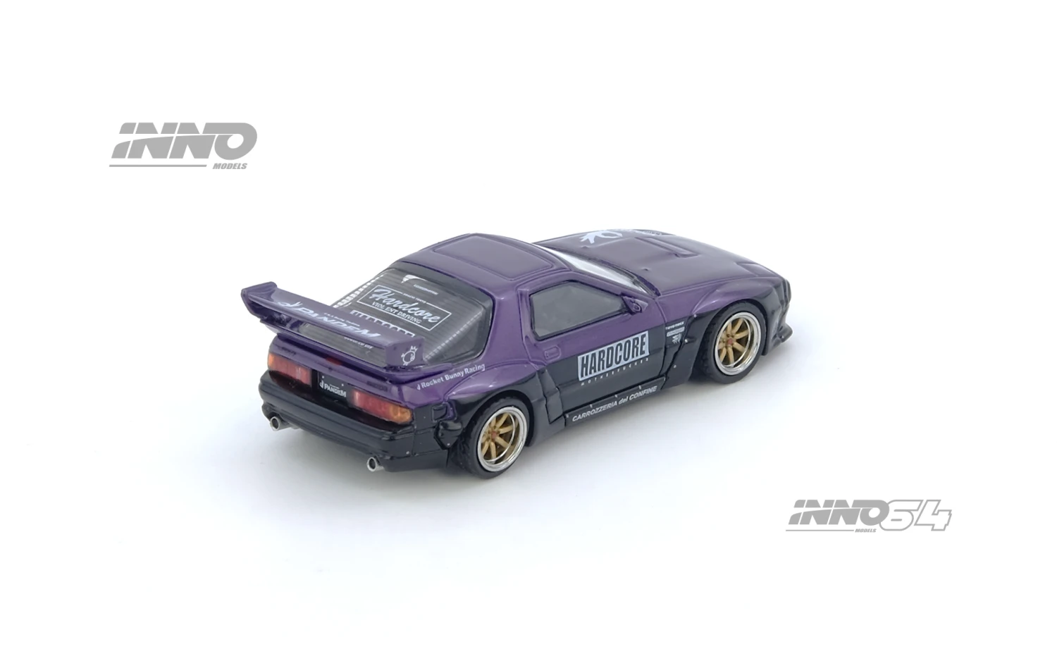 *PREORDER* INNO64 1:64 Mazda RX-7 (FC3S) "PANDEM ROCKET BUNNY" In Purple 5 *PREORDER* INNO64 1:64 Mazda RX-7 (FC3S) "PANDEM ROCKET BUNNY" In Purple - Image 3