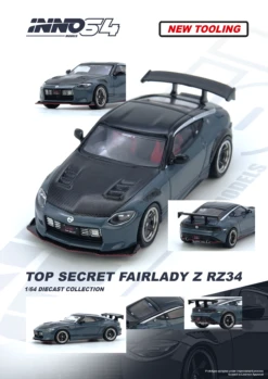 *PREORDER* INNO64 1:64 Nissan FAIRLADY Z (RX34) TOP SECRET In Stealth Gray