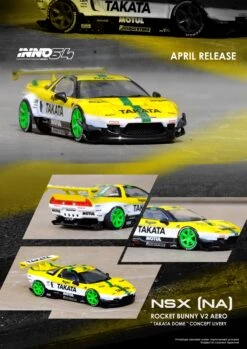 INNO64 1:64 Honda NSX (NA1) Auto Fashion Rocket Bunny V2 Aero "TAKATA DOME" Concept Livery 9 INNO64 1:64 Honda NSX (NA1) Auto Fashion Rocket Bunny V2 Aero "TAKATA DOME" Concept Livery -Model Cars Houston TAKATANSXPANNO5
