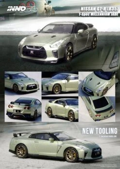INNO64 1:64 Nissan GT-R (R35) In Millennium Jade -Model Cars Houston r35MILLENIUMJADE