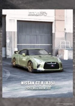 INNO64 1:64 Nissan GT-R (R35) In Millennium Jade -Model Cars Houston r35MILLENIUMJADEanno3