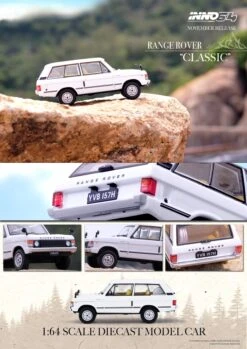 INNO64 1:64 Range Rover "CLASSIC" In White -Model Cars Houston rangerover WHT 2